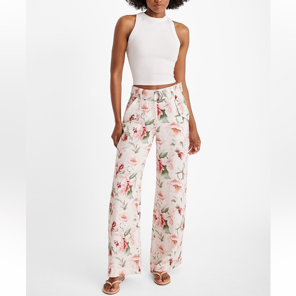❌SOLD❌ Floral Belted Cargo Pant